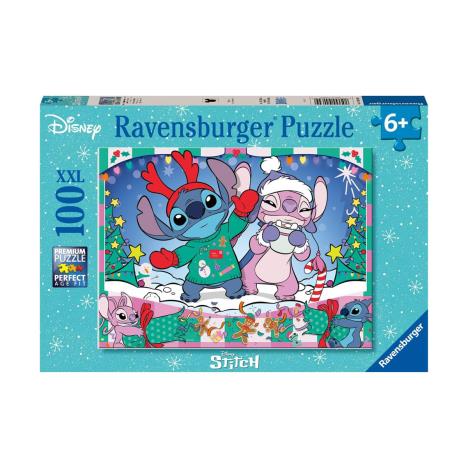 Disney Stitch 100pc XXL Christmas Jigsaw Puzzle £10.99